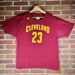 Size XXL - Adidas Go-To Tee Cleveland Cavaliers #23 LeBron James Jersey T-Shirt